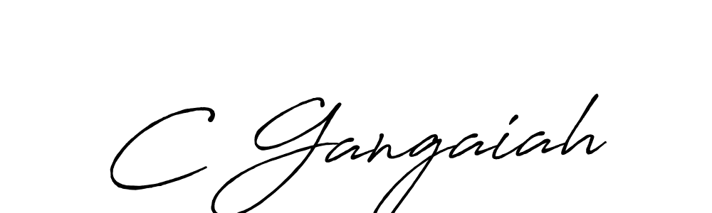 C Gangaiah stylish signature style. Best Handwritten Sign (Antro_Vectra_Bolder) for my name. Handwritten Signature Collection Ideas for my name C Gangaiah. C Gangaiah signature style 7 images and pictures png