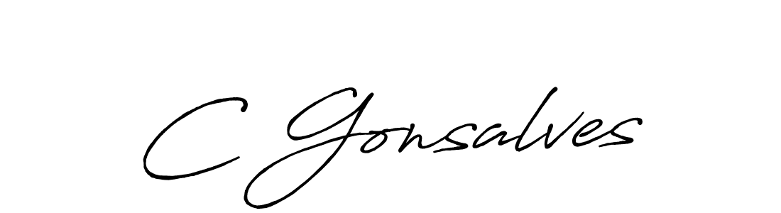 Make a beautiful signature design for name C Gonsalves. Use this online signature maker to create a handwritten signature for free. C Gonsalves signature style 7 images and pictures png