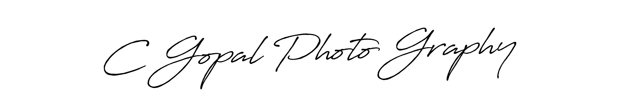 How to make C Gopal Photo Graphy signature? Antro_Vectra_Bolder is a professional autograph style. Create handwritten signature for C Gopal Photo Graphy name. C Gopal Photo Graphy signature style 7 images and pictures png