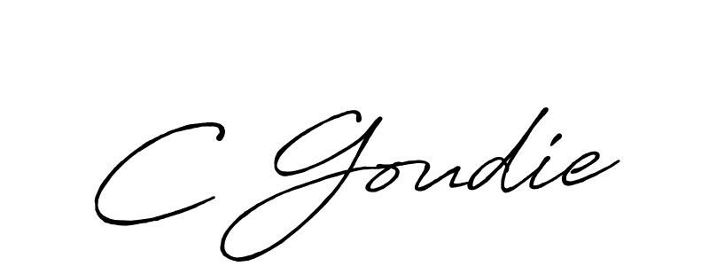 The best way (Antro_Vectra_Bolder) to make a short signature is to pick only two or three words in your name. The name C Goudie include a total of six letters. For converting this name. C Goudie signature style 7 images and pictures png