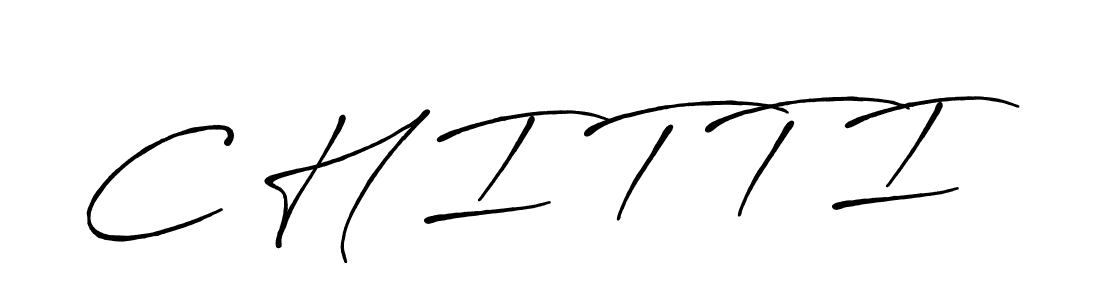 Design your own signature with our free online signature maker. With this signature software, you can create a handwritten (Antro_Vectra_Bolder) signature for name C H I T T I. C H I T T I signature style 7 images and pictures png