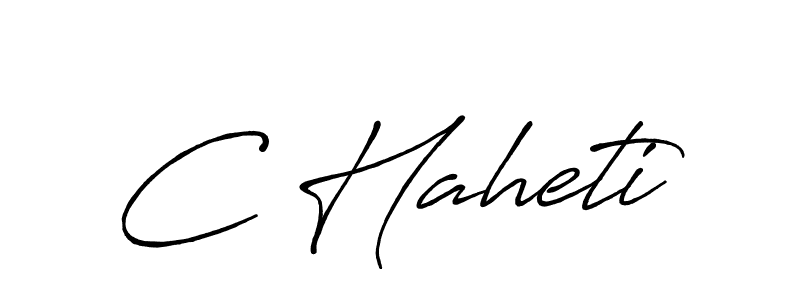 How to make C Haheti name signature. Use Antro_Vectra_Bolder style for creating short signs online. This is the latest handwritten sign. C Haheti signature style 7 images and pictures png