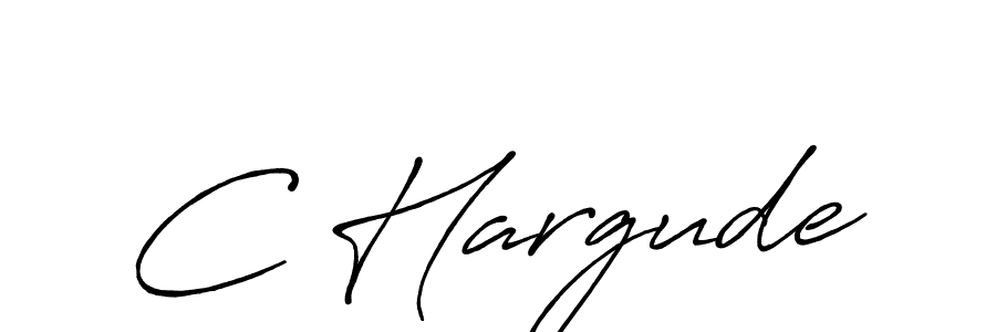 Make a beautiful signature design for name C Hargude. With this signature (Antro_Vectra_Bolder) style, you can create a handwritten signature for free. C Hargude signature style 7 images and pictures png