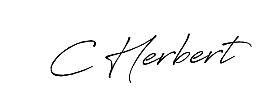 The best way (Antro_Vectra_Bolder) to make a short signature is to pick only two or three words in your name. The name C Herbert include a total of six letters. For converting this name. C Herbert signature style 7 images and pictures png