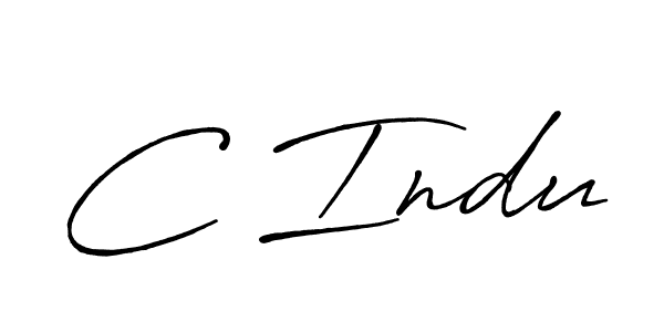 Similarly Antro_Vectra_Bolder is the best handwritten signature design. Signature creator online .You can use it as an online autograph creator for name C Indu. C Indu signature style 7 images and pictures png