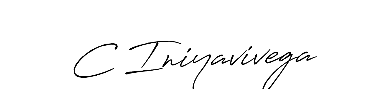 Make a beautiful signature design for name C Iniyavivega. With this signature (Antro_Vectra_Bolder) style, you can create a handwritten signature for free. C Iniyavivega signature style 7 images and pictures png