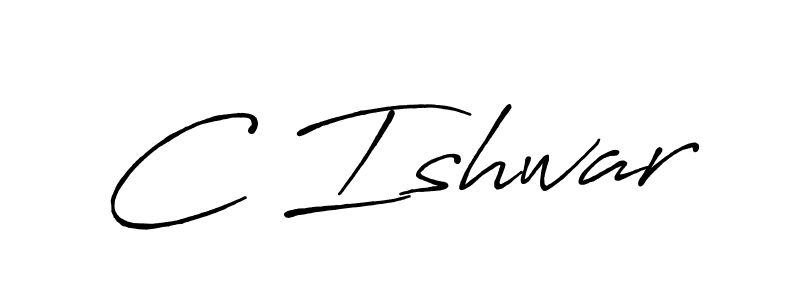 You should practise on your own different ways (Antro_Vectra_Bolder) to write your name (C Ishwar) in signature. don't let someone else do it for you. C Ishwar signature style 7 images and pictures png