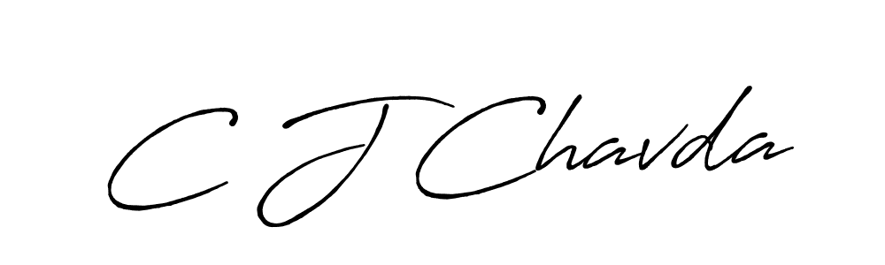 Also You can easily find your signature by using the search form. We will create C J Chavda name handwritten signature images for you free of cost using Antro_Vectra_Bolder sign style. C J Chavda signature style 7 images and pictures png