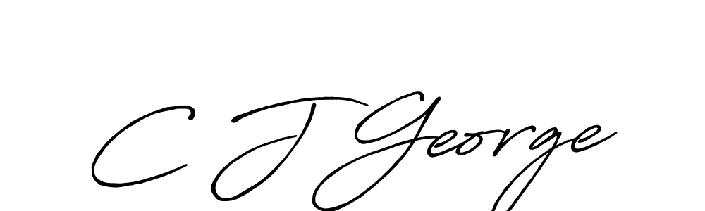 Use a signature maker to create a handwritten signature online. With this signature software, you can design (Antro_Vectra_Bolder) your own signature for name C J George. C J George signature style 7 images and pictures png