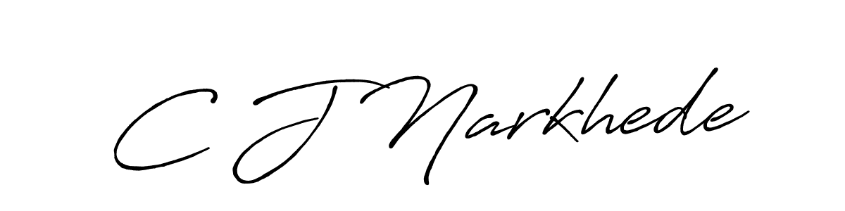 Antro_Vectra_Bolder is a professional signature style that is perfect for those who want to add a touch of class to their signature. It is also a great choice for those who want to make their signature more unique. Get C J Narkhede name to fancy signature for free. C J Narkhede signature style 7 images and pictures png