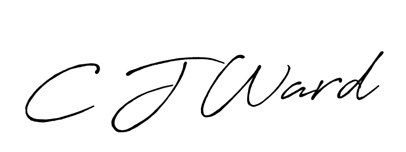 Use a signature maker to create a handwritten signature online. With this signature software, you can design (Antro_Vectra_Bolder) your own signature for name C J Ward. C J Ward signature style 7 images and pictures png