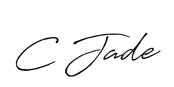 Make a beautiful signature design for name C Jade. With this signature (Antro_Vectra_Bolder) style, you can create a handwritten signature for free. C Jade signature style 7 images and pictures png