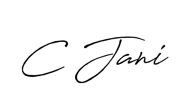 Similarly Antro_Vectra_Bolder is the best handwritten signature design. Signature creator online .You can use it as an online autograph creator for name C Jani. C Jani signature style 7 images and pictures png