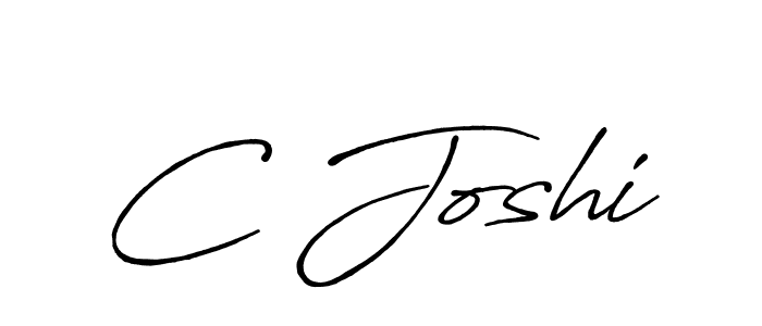 Use a signature maker to create a handwritten signature online. With this signature software, you can design (Antro_Vectra_Bolder) your own signature for name C Joshi. C Joshi signature style 7 images and pictures png