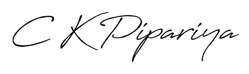 Make a beautiful signature design for name C K Pipariya. With this signature (Antro_Vectra_Bolder) style, you can create a handwritten signature for free. C K Pipariya signature style 7 images and pictures png