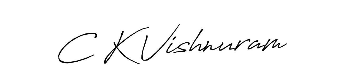 Antro_Vectra_Bolder is a professional signature style that is perfect for those who want to add a touch of class to their signature. It is also a great choice for those who want to make their signature more unique. Get C K Vishnuram name to fancy signature for free. C K Vishnuram signature style 7 images and pictures png