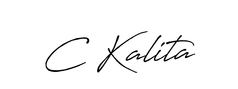 Design your own signature with our free online signature maker. With this signature software, you can create a handwritten (Antro_Vectra_Bolder) signature for name C Kalita. C Kalita signature style 7 images and pictures png