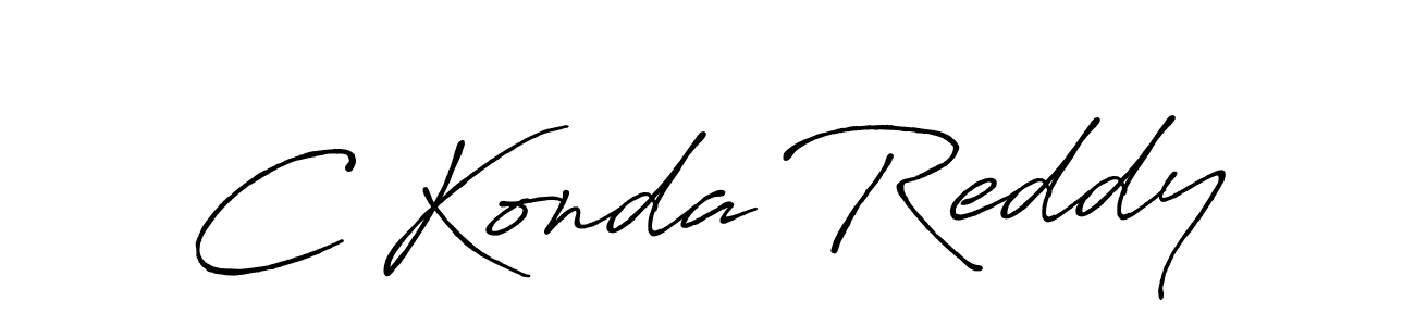 Antro_Vectra_Bolder is a professional signature style that is perfect for those who want to add a touch of class to their signature. It is also a great choice for those who want to make their signature more unique. Get C Konda Reddy name to fancy signature for free. C Konda Reddy signature style 7 images and pictures png