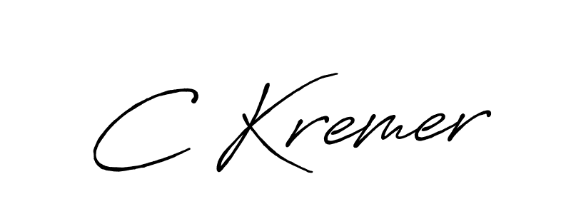if you are searching for the best signature style for your name C Kremer. so please give up your signature search. here we have designed multiple signature styles  using Antro_Vectra_Bolder. C Kremer signature style 7 images and pictures png