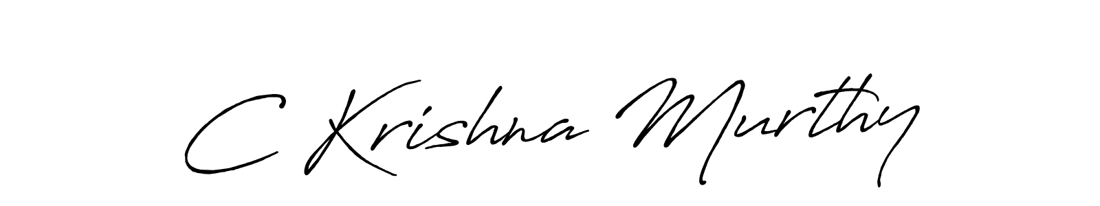 Make a beautiful signature design for name C Krishna Murthy. With this signature (Antro_Vectra_Bolder) style, you can create a handwritten signature for free. C Krishna Murthy signature style 7 images and pictures png