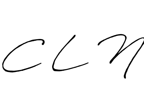 The best way (Antro_Vectra_Bolder) to make a short signature is to pick only two or three words in your name. The name C L N include a total of six letters. For converting this name. C L N signature style 7 images and pictures png