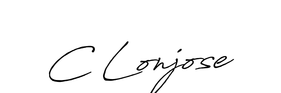 Also we have C Lonjose name is the best signature style. Create professional handwritten signature collection using Antro_Vectra_Bolder autograph style. C Lonjose signature style 7 images and pictures png