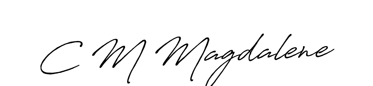 Best and Professional Signature Style for C M Magdalene. Antro_Vectra_Bolder Best Signature Style Collection. C M Magdalene signature style 7 images and pictures png