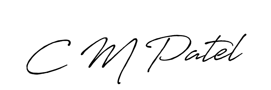 Antro_Vectra_Bolder is a professional signature style that is perfect for those who want to add a touch of class to their signature. It is also a great choice for those who want to make their signature more unique. Get C M Patel name to fancy signature for free. C M Patel signature style 7 images and pictures png
