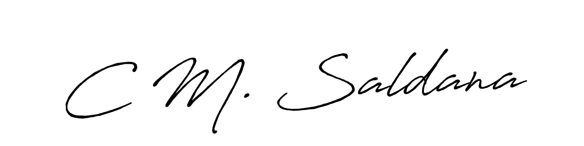 Make a short C M. Saldana signature style. Manage your documents anywhere anytime using Antro_Vectra_Bolder. Create and add eSignatures, submit forms, share and send files easily. C M. Saldana signature style 7 images and pictures png