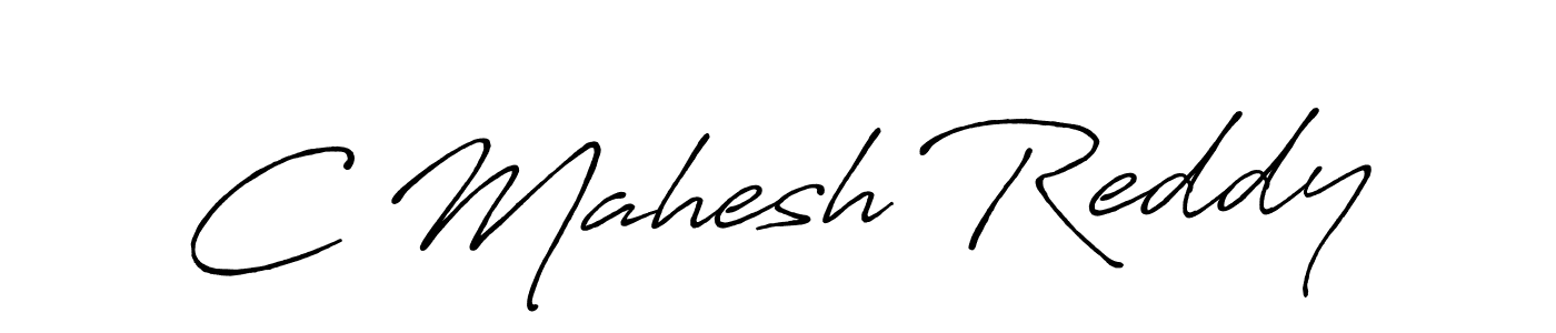 Design your own signature with our free online signature maker. With this signature software, you can create a handwritten (Antro_Vectra_Bolder) signature for name C Mahesh Reddy. C Mahesh Reddy signature style 7 images and pictures png