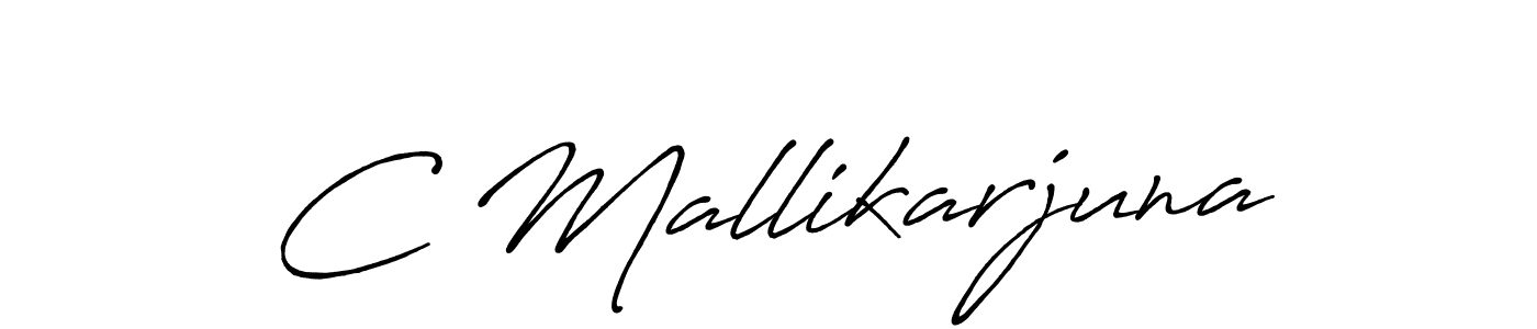 The best way (Antro_Vectra_Bolder) to make a short signature is to pick only two or three words in your name. The name C Mallikarjuna include a total of six letters. For converting this name. C Mallikarjuna signature style 7 images and pictures png