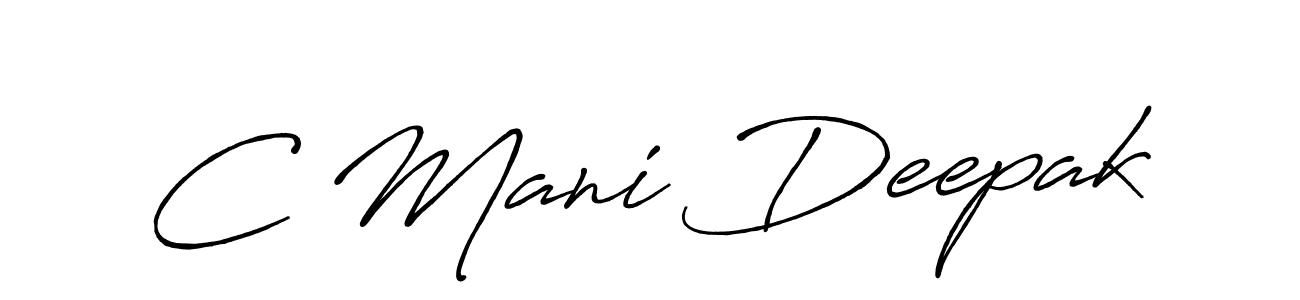 Make a beautiful signature design for name C Mani Deepak. Use this online signature maker to create a handwritten signature for free. C Mani Deepak signature style 7 images and pictures png