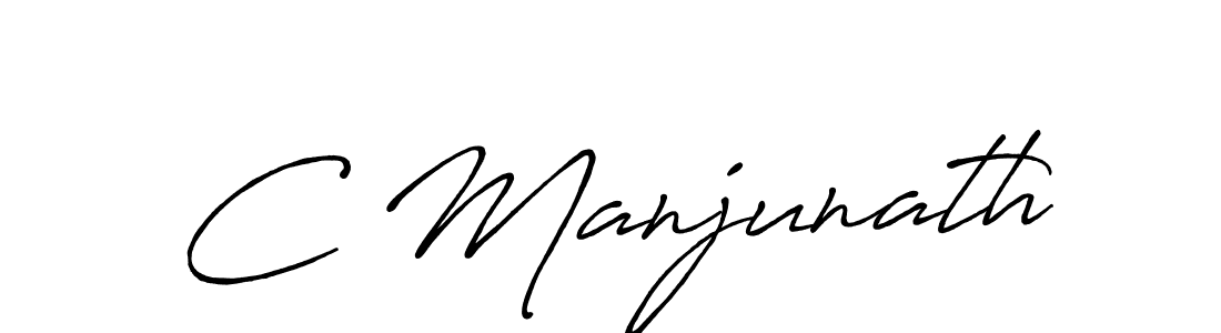 You should practise on your own different ways (Antro_Vectra_Bolder) to write your name (C Manjunath) in signature. don't let someone else do it for you. C Manjunath signature style 7 images and pictures png
