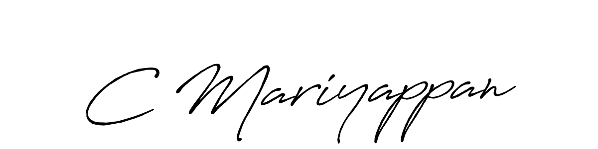 How to make C Mariyappan signature? Antro_Vectra_Bolder is a professional autograph style. Create handwritten signature for C Mariyappan name. C Mariyappan signature style 7 images and pictures png