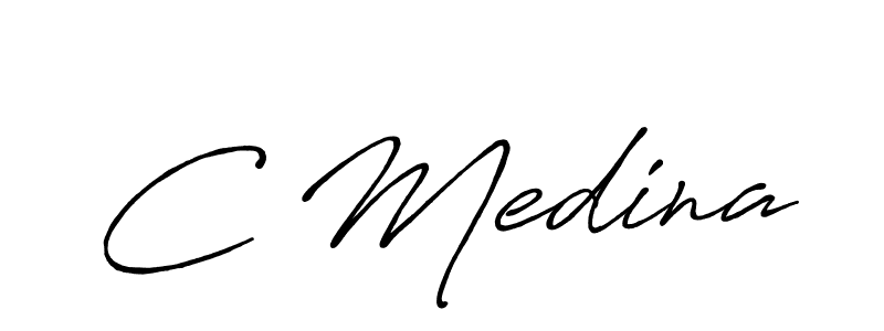 Also You can easily find your signature by using the search form. We will create C Medina name handwritten signature images for you free of cost using Antro_Vectra_Bolder sign style. C Medina signature style 7 images and pictures png
