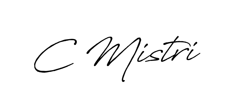 How to make C Mistri signature? Antro_Vectra_Bolder is a professional autograph style. Create handwritten signature for C Mistri name. C Mistri signature style 7 images and pictures png