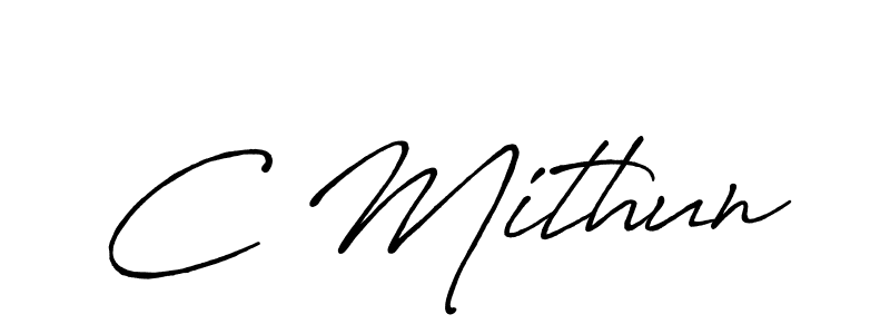 You can use this online signature creator to create a handwritten signature for the name C Mithun. This is the best online autograph maker. C Mithun signature style 7 images and pictures png