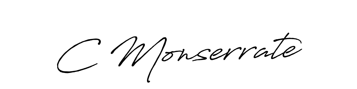 The best way (Antro_Vectra_Bolder) to make a short signature is to pick only two or three words in your name. The name C Monserrate include a total of six letters. For converting this name. C Monserrate signature style 7 images and pictures png