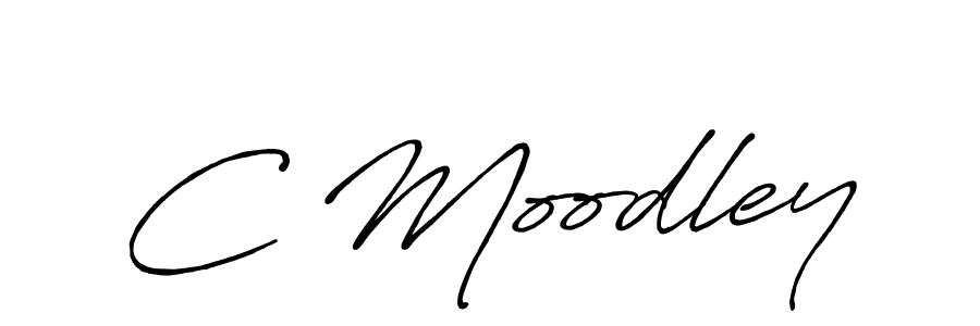 Create a beautiful signature design for name C Moodley. With this signature (Antro_Vectra_Bolder) fonts, you can make a handwritten signature for free. C Moodley signature style 7 images and pictures png