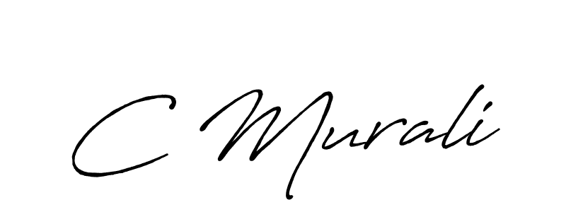 if you are searching for the best signature style for your name C Murali. so please give up your signature search. here we have designed multiple signature styles  using Antro_Vectra_Bolder. C Murali signature style 7 images and pictures png