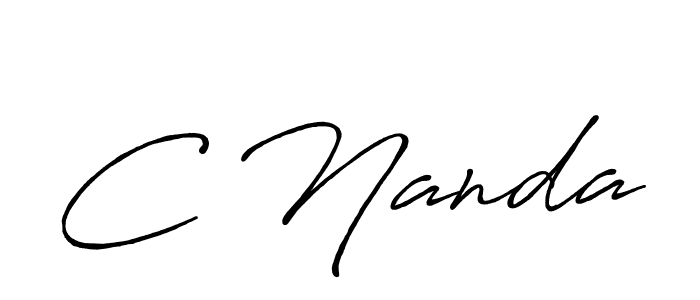 Design your own signature with our free online signature maker. With this signature software, you can create a handwritten (Antro_Vectra_Bolder) signature for name C Nanda. C Nanda signature style 7 images and pictures png