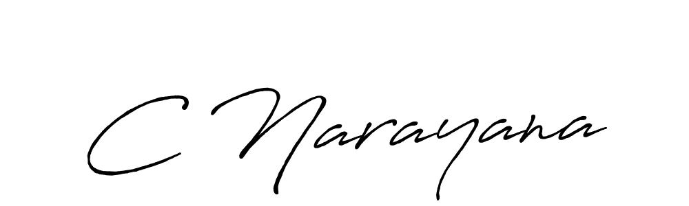 Also we have C Narayana name is the best signature style. Create professional handwritten signature collection using Antro_Vectra_Bolder autograph style. C Narayana signature style 7 images and pictures png