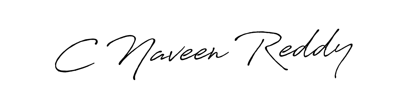 C Naveen Reddy stylish signature style. Best Handwritten Sign (Antro_Vectra_Bolder) for my name. Handwritten Signature Collection Ideas for my name C Naveen Reddy. C Naveen Reddy signature style 7 images and pictures png
