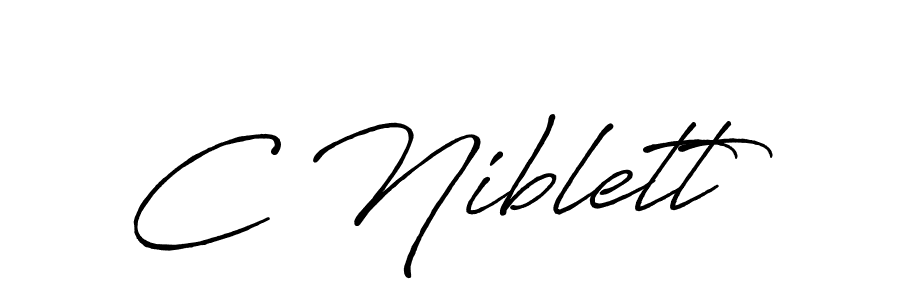 Best and Professional Signature Style for C Niblett. Antro_Vectra_Bolder Best Signature Style Collection. C Niblett signature style 7 images and pictures png