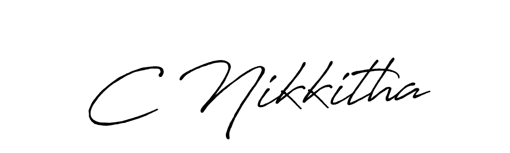 Here are the top 10 professional signature styles for the name C Nikkitha. These are the best autograph styles you can use for your name. C Nikkitha signature style 7 images and pictures png