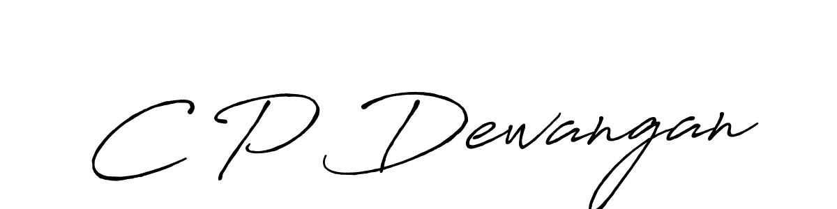 How to make C P Dewangan name signature. Use Antro_Vectra_Bolder style for creating short signs online. This is the latest handwritten sign. C P Dewangan signature style 7 images and pictures png
