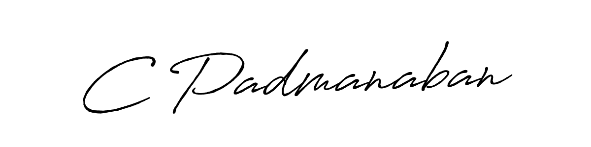 Design your own signature with our free online signature maker. With this signature software, you can create a handwritten (Antro_Vectra_Bolder) signature for name C Padmanaban. C Padmanaban signature style 7 images and pictures png