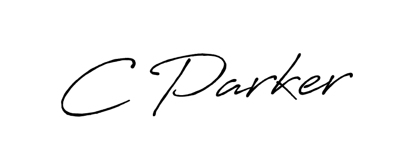 Make a beautiful signature design for name C Parker. With this signature (Antro_Vectra_Bolder) style, you can create a handwritten signature for free. C Parker signature style 7 images and pictures png