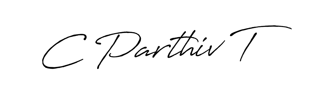 This is the best signature style for the C Parthiv T name. Also you like these signature font (Antro_Vectra_Bolder). Mix name signature. C Parthiv T signature style 7 images and pictures png