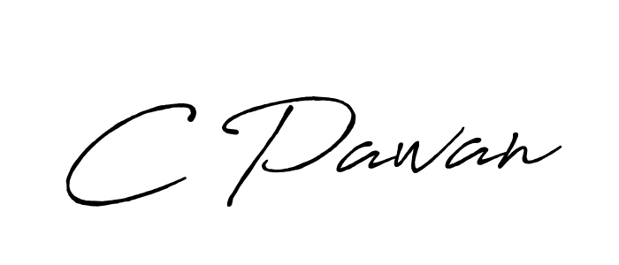 Make a beautiful signature design for name C Pawan. With this signature (Antro_Vectra_Bolder) style, you can create a handwritten signature for free. C Pawan signature style 7 images and pictures png